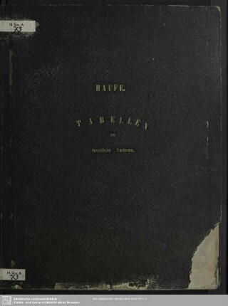 Tabellen über die Geschichte Sachsens von 1123 bis 1854