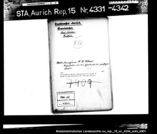 Die Dispensierung des Kommissionärs W.R. Willms in Norden von dem Erfordernis der zünftigen Lehrzeit