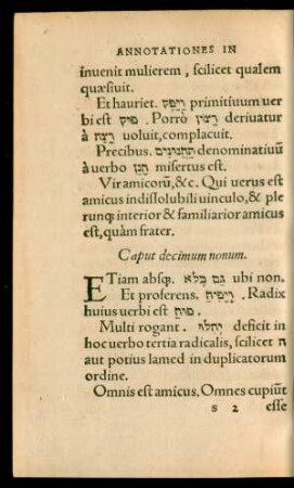 Caput decimum nonum.