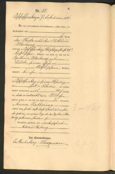 Standesamtsbuch der Stadt Aschaffenburg: Geburten 365/1900 - 184/1901