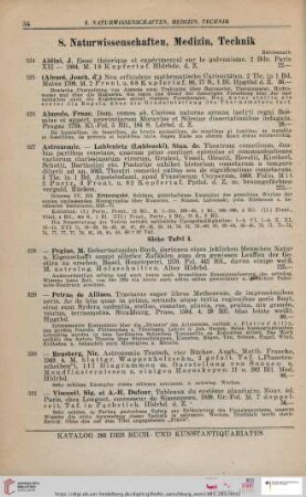8. Naturwissenschaften, Medizin, Technik (Nr. 324 - 369)