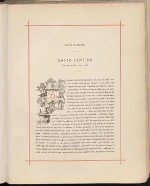 David Téniers. Né a Anvers en 1610. - Mort en 1690