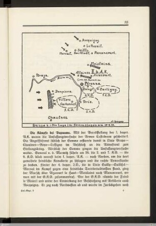 Die Kämpfe bei Bapaume