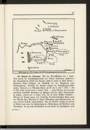 Die Kämpfe bei Bapaume