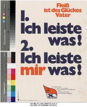 Originaltitel: Fleiß ist des Glückes Vater X. Parteitag