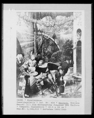 Die Enthauptung Johannes des Täufers