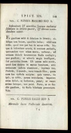 XIX. C. Plinius Maximo So S.
