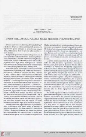 57: L'arte dell'antica Polonia nelle ricerche polacco-italiane