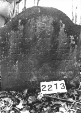 Grabstein 2213 (Detailaufnahme)