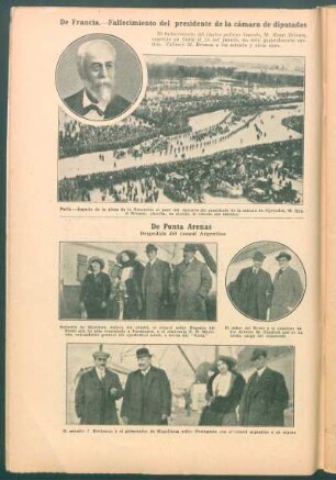 De Francia.- Fallecimiento del presidente de la cámara de diputados