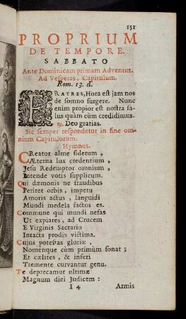151-164, Sabbato ante Deominicam primam Adventus