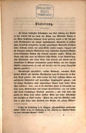Aus Karl Ludwig von Knebels Briefwechsel mit seiner Schwester Henriette : (1774 - 1813) ; ein Beitrag zur deutschen Hof- und Litteraturgeschichte