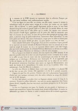 II. La pierre