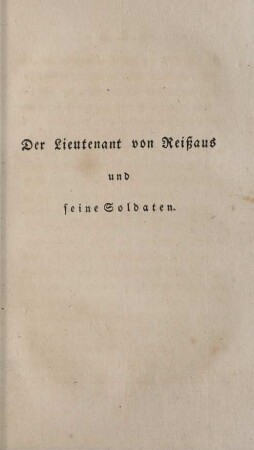 Der Lieutnant von Reißaus und seine Soldaten