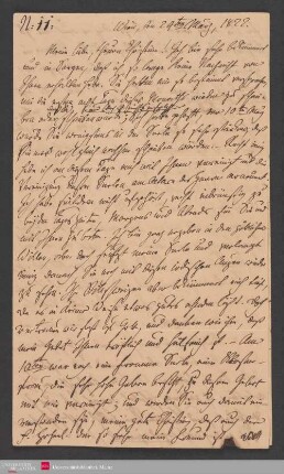 Meine liebe, theure Christine! Ich bin sehr bekümmert und in Sorgen, daß ... , 24.03.1822. - Benediktinerabtei St. Bonifaz in München und Andechs