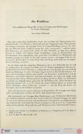 Die Waldburg