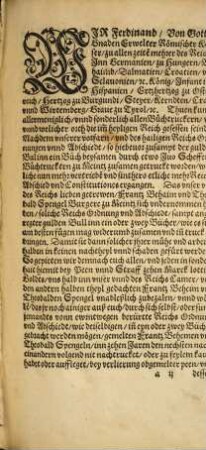 Der ... Theyl. Aller des Heyli. Röm. Reichs Ordnungen, gehaltener Reichßtäge unnd Abschiedt, sampt der Gülden Bullen ... : vom ersten Anfang, biß auffs LIX. Jar auffgericht ..., 1