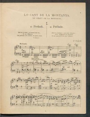 Lo cant de la montanya : Le chant de la montagne