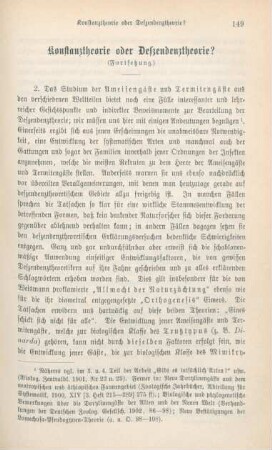 149-163 Konstanztheorie oder Deszendenztheorie? : Fortsetzung