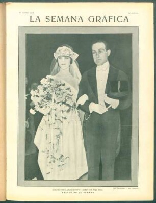 Enlace de la semana : Señorita Celina Angélica Newton - Señor Raúl Vega Olmo.