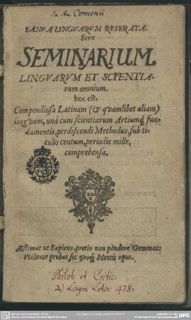 Janua linguarum reserata, sive seminarium linguarum et scientiarum
