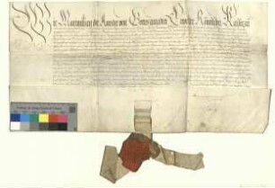 Revers Kaiser Maximilians II. wegen Abfertigung der ständischen Gesandten zum Prager Landtag und der bewilligten Türkensteuer.