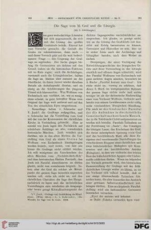 Die Sage vom hl. Gral und die Liturgie