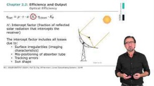 Solar Thermal Power Plants - Linear Concentrating Systems Part 2: Chapter 2.2: Efficiency and Output