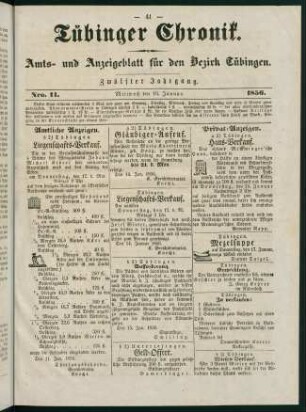 41-60, 16. Januar (Nr. 11) - 22. Januar (Nr. 15)