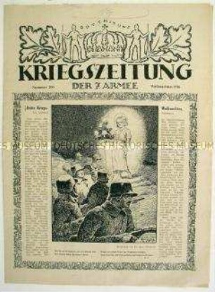 Weihnachtsausgabe der Feldzeitung der 7. Armee