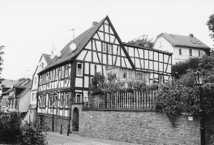 Wohnhaus, Fachwerk; Gelnhausen, Obere Haitzer Gasse 2