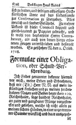 3. Obligation oder Schuld-Verschreibung.