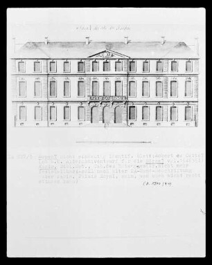Rouen, Alternativentwurf der Fassade des ehemaligen Palais des Consuls, heute Börse