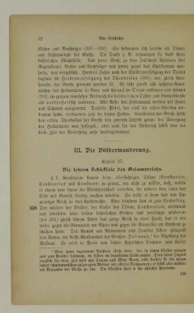 III. Die Völkerwanderung