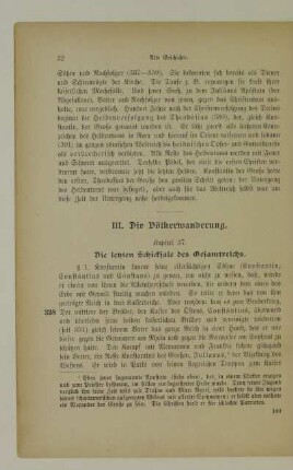 III. Die Völkerwanderung