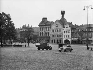 Marktplatz von Litomerice : Blick über den Marktplatz von Litomerice.