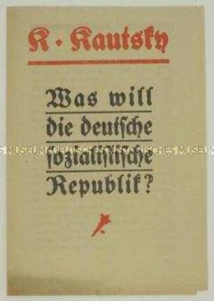 Gesellschaftstheoretische Schrift von Karl Kautsky zu den Werten der sozialistischen Gesellschaftordnung
