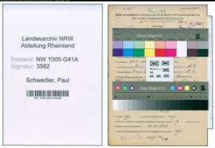 Entnazifizierung Paul Schwedler , geb. 27.04.1912 (Polizeibeamter)