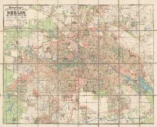 Kiessling's grosser Verkehrs-Plan von Berlin mit Vororten und vollständiger Stadt- und Ringbahn