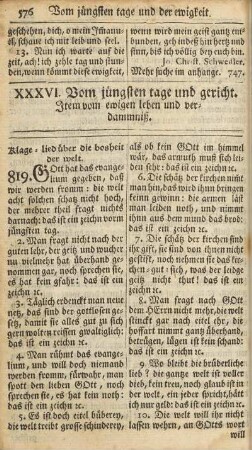 XXXVI. Vom jüngsten tage und gericht