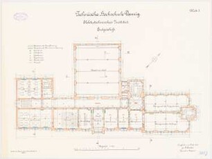 Elektrotechnisches Institut der Technischen Hochschule Danzig: Grundriss EG 1:100