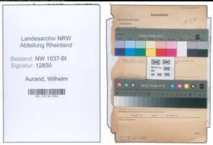 Entnazifizierung Wilhelm Aurand , geb. 14.12.1892 (Bahnassistent)