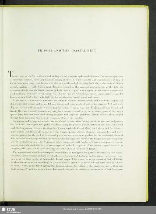 Tripoli And The Coastal Belt