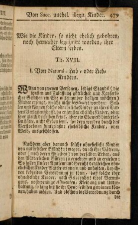 479-483, Titulus XVIII