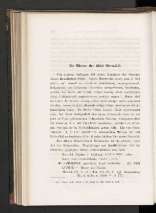 Die Münzen der Abtei Helmstädt