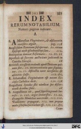 Index Rerum Notabilium.