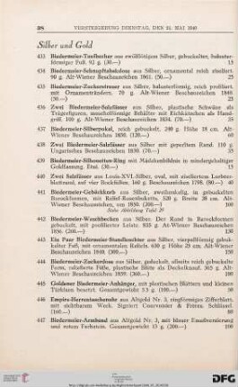 Silber und Gold (Nr. 433-532)