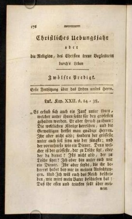 176-191, Zwölfte Predigt