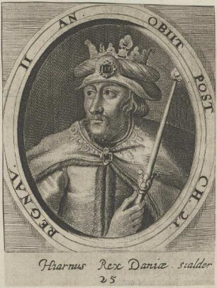 Bildnis des Hiarnus, König von Dänemark
