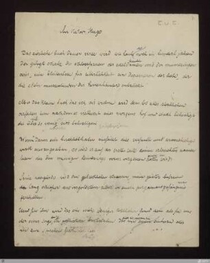 An Victor Hugo : [SW XVII: H2]; [SW XVII, S. 81/128]